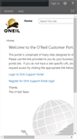 Mobile Screenshot of portal.oneil.com