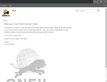 Tablet Screenshot of portal.oneil.com